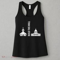 Build This Wall Ironic Separate Church And State Women's Tank Top thumb 3