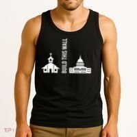 Build This Wall Ironic Separate Church And State Tank Top thumb 3