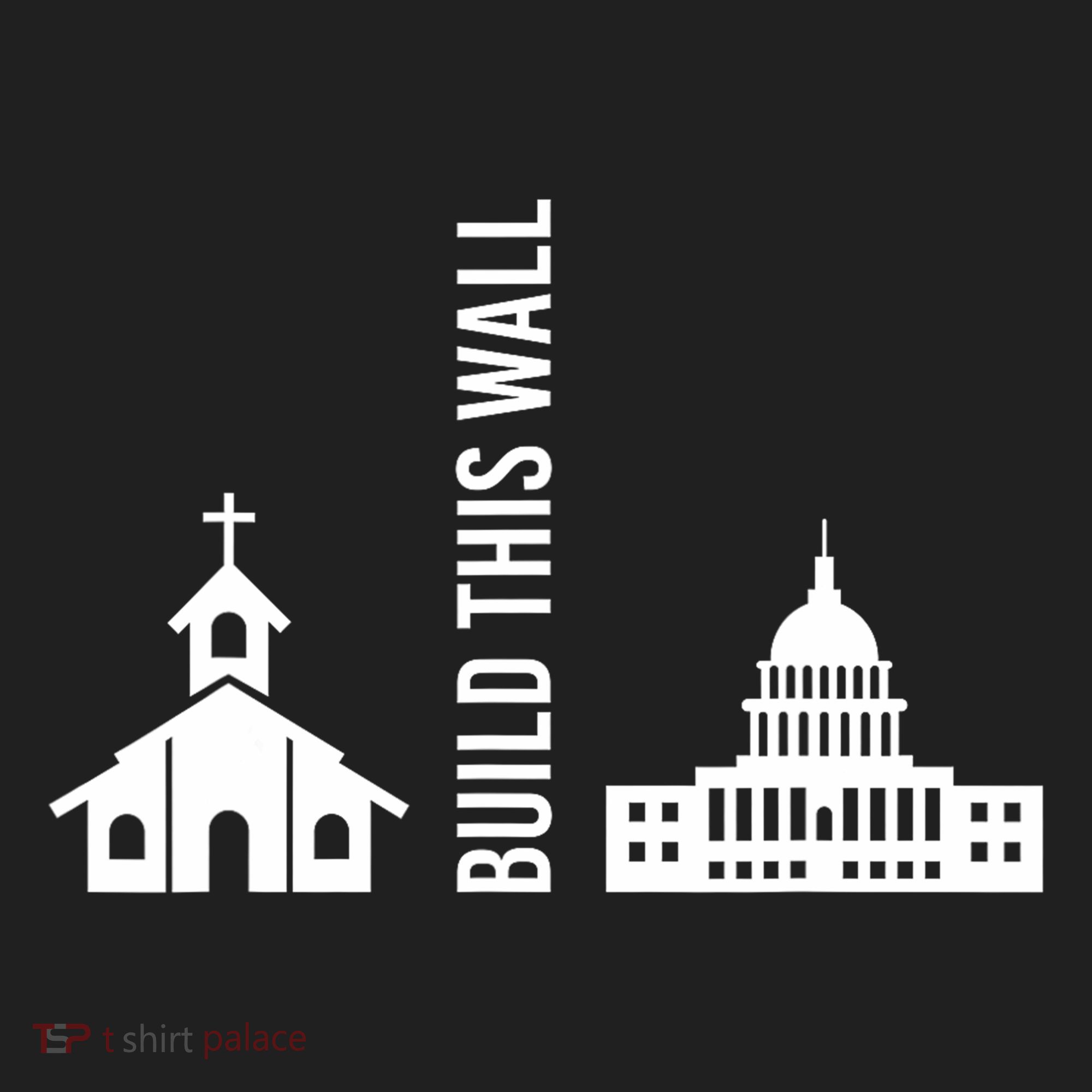 Build This Wall Ironic Separate Church And State Golf Towel