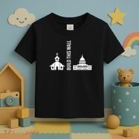 Build This Wall Ironic Separate Church And State Toddler T-Shirt thumb 3