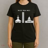 Build This Wall Ironic Separate Church and State T-Shirt thumb 4
