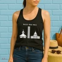 Build This Wall Ironic Separate Church and State Women's Tank Top thumb 2