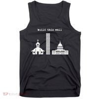 Build This Wall Ironic Separate Church and State Tank Top thumb 0