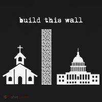 Build This Wall Ironic Separate Church and State Women's T-Shirt thumb 6