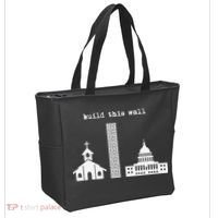 Build This Wall Ironic Separate Church and State Tote Bag thumb 2