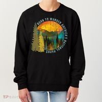 Born To Wander Americas National Parks Women's Sweatshirt thumb 0