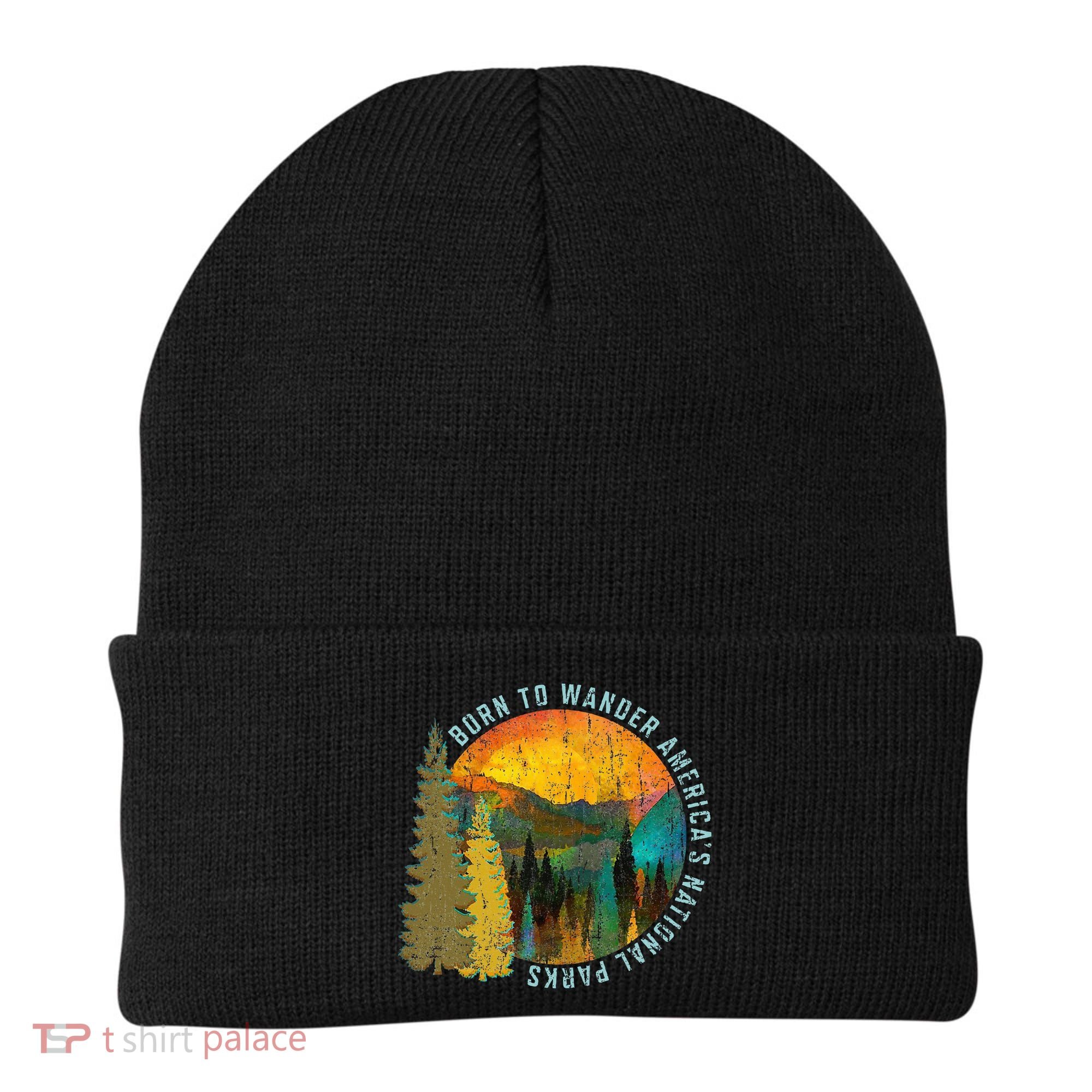 Born To Wander Americas National Parks Beanie
