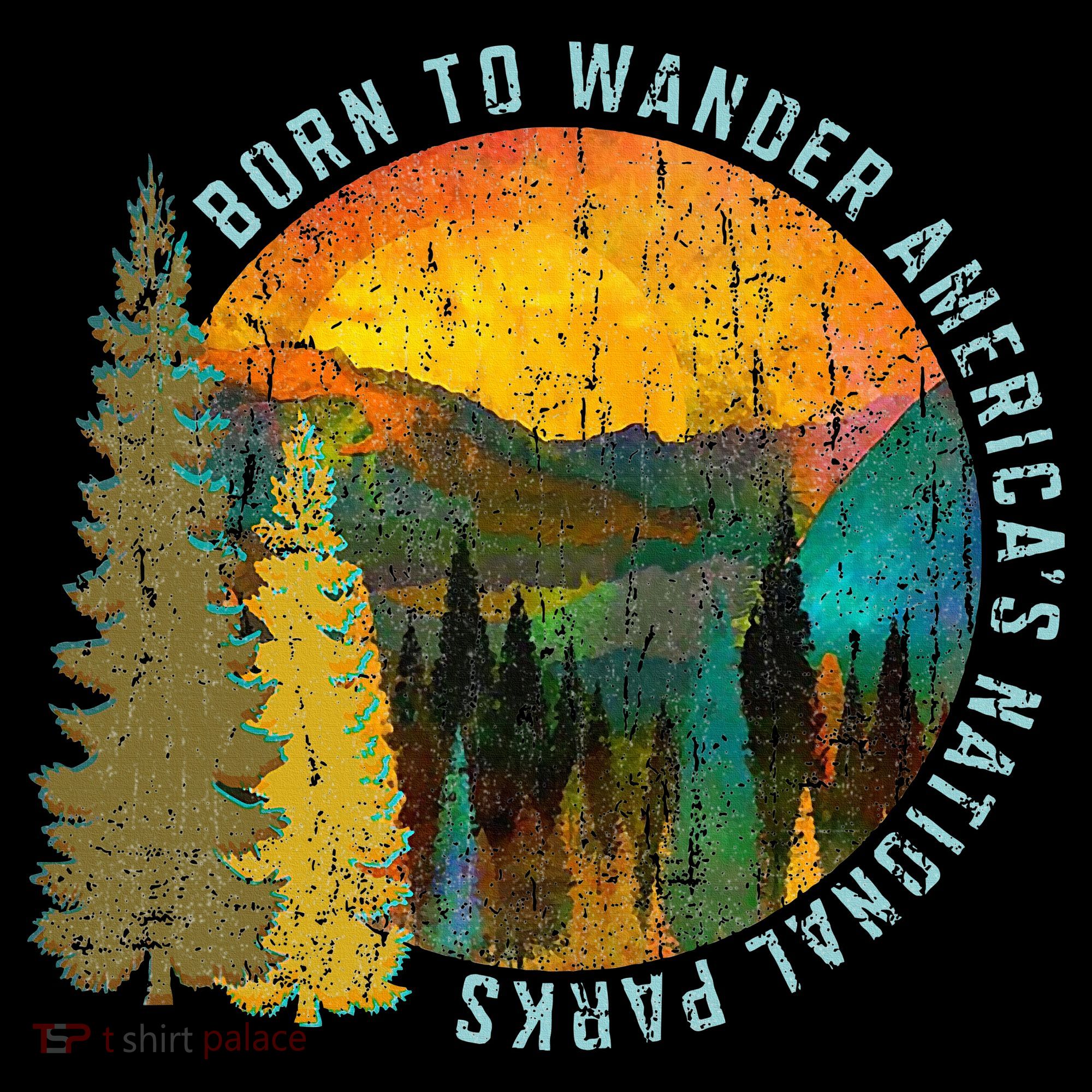 Born To Wander Americas National Parks Women's Hoodie