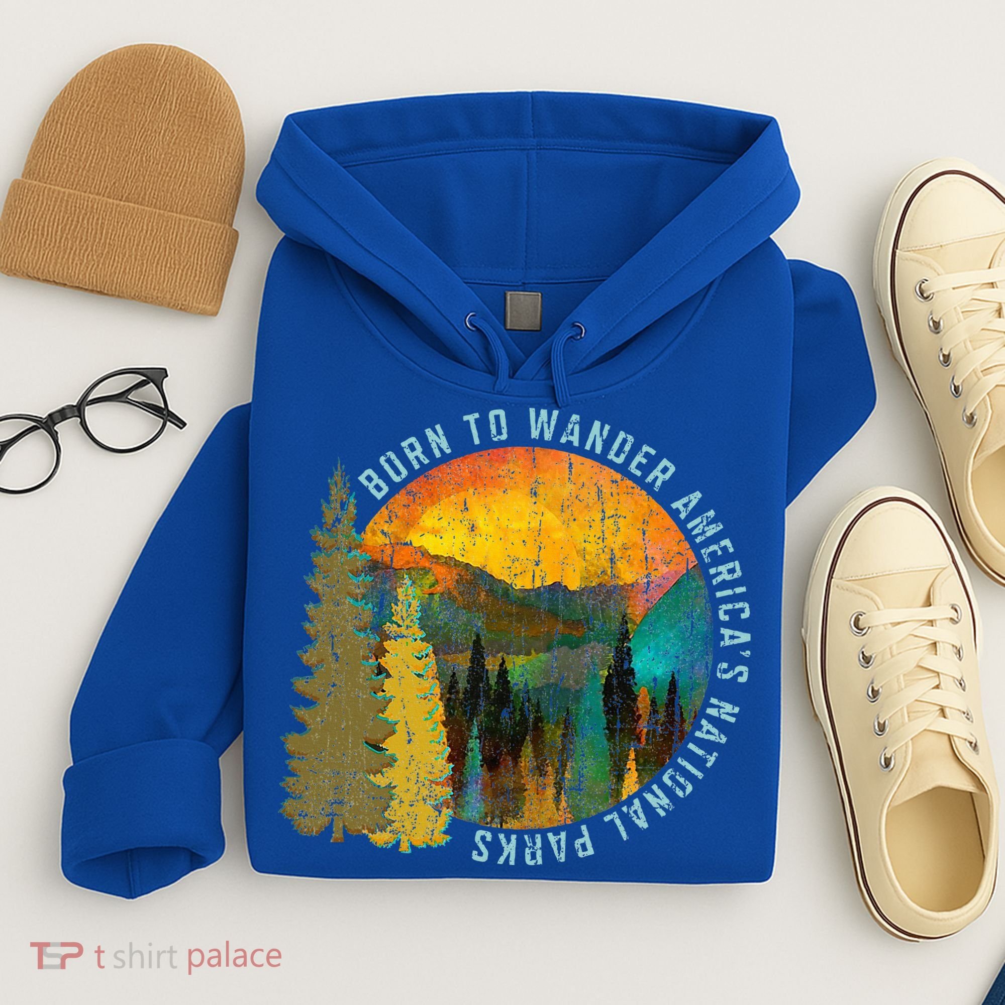Born To Wander Americas National Parks Hoodie