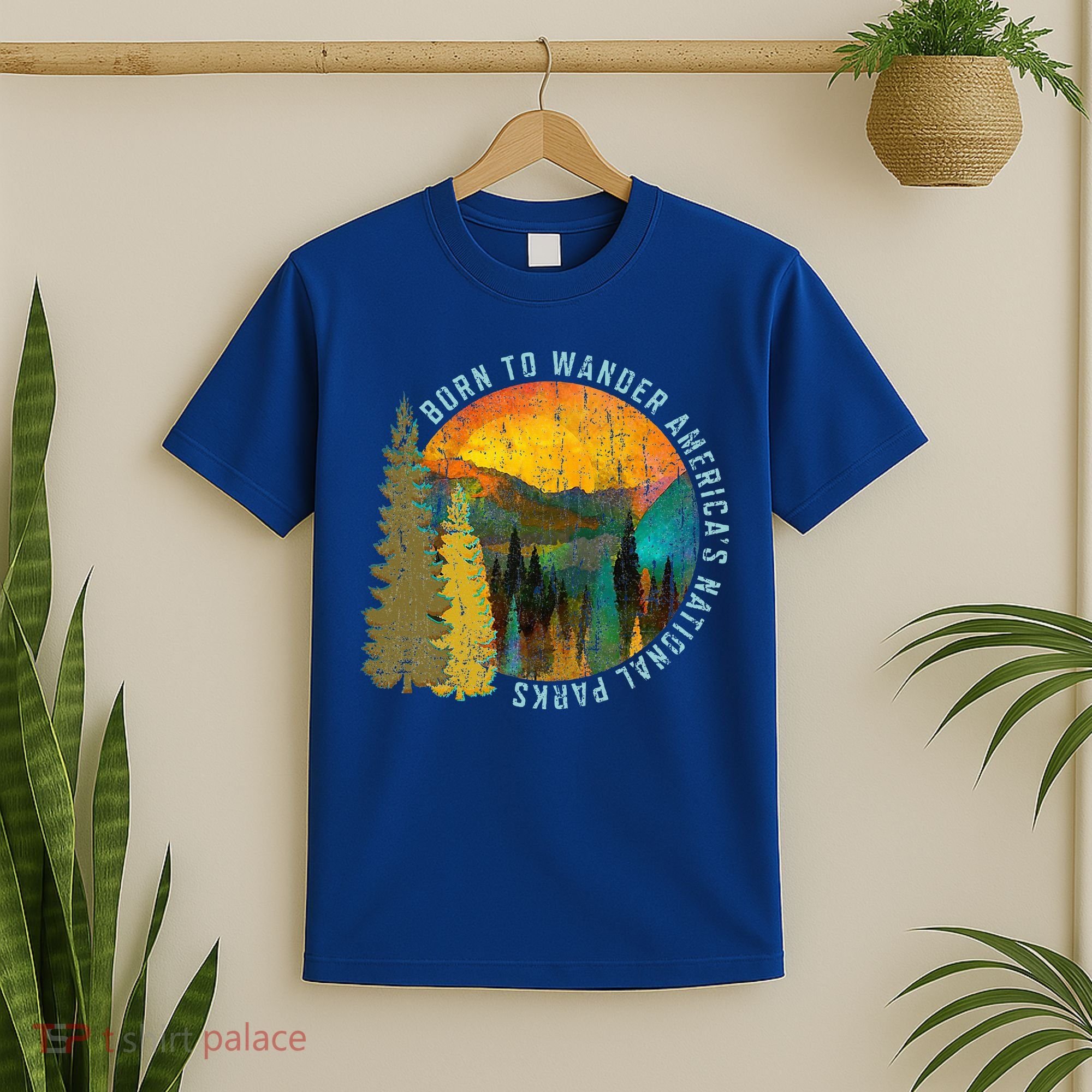 Born To Wander Americas National Parks T-Shirt