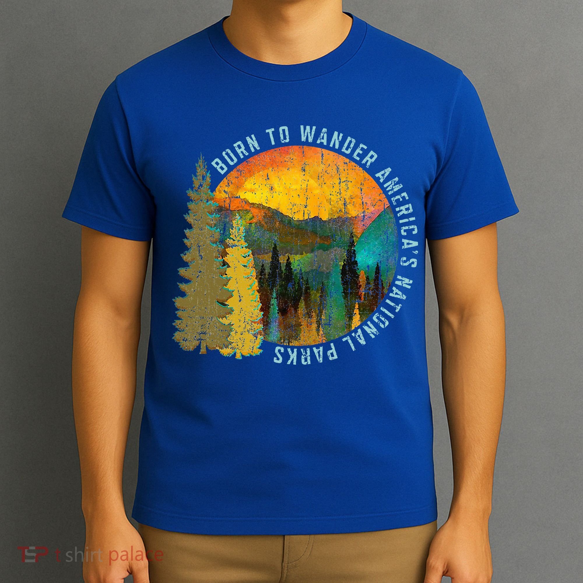 Born To Wander Americas National Parks T-Shirt