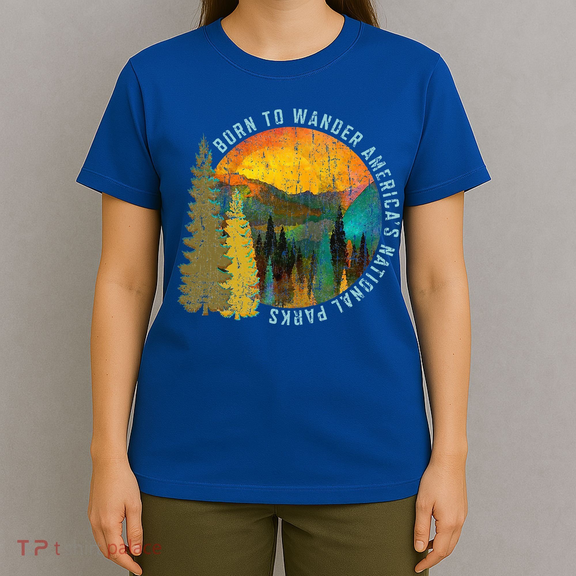 Born To Wander Americas National Parks T-Shirt