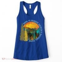 Born To Wander Americas National Parks Women's Tank Top thumb 0