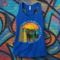 Born To Wander Americas National Parks Women's Tank Top thumb 3