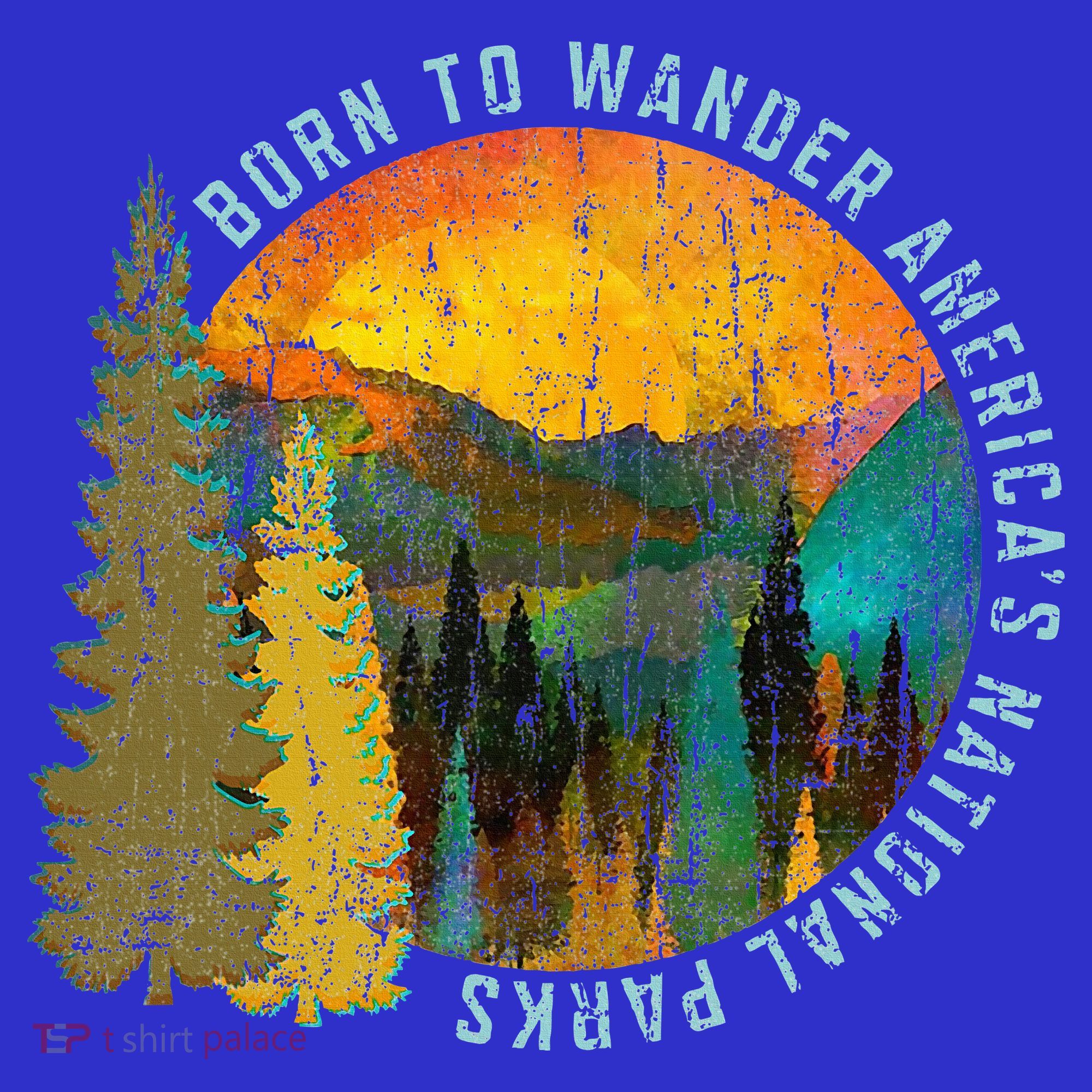 Born To Wander Americas National Parks Women's Tank Top