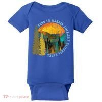 Born To Wander Americas National Parks Baby Bodysuit thumb 0