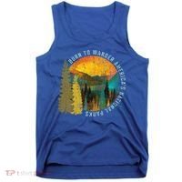 Born To Wander Americas National Parks Tank Top thumb 0