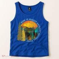 Born To Wander Americas National Parks Tank Top thumb 2