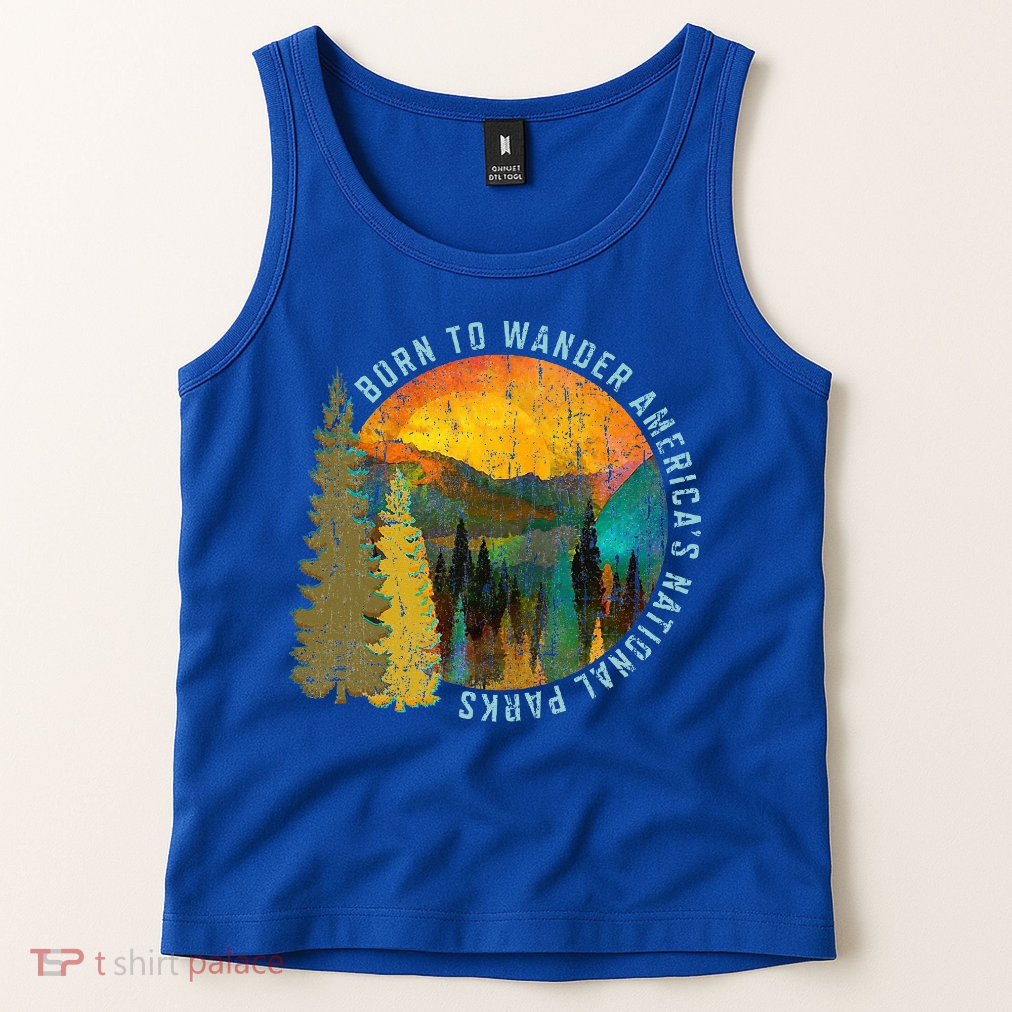 Born To Wander Americas National Parks Tank Top