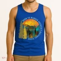 Born To Wander Americas National Parks Tank Top thumb 3