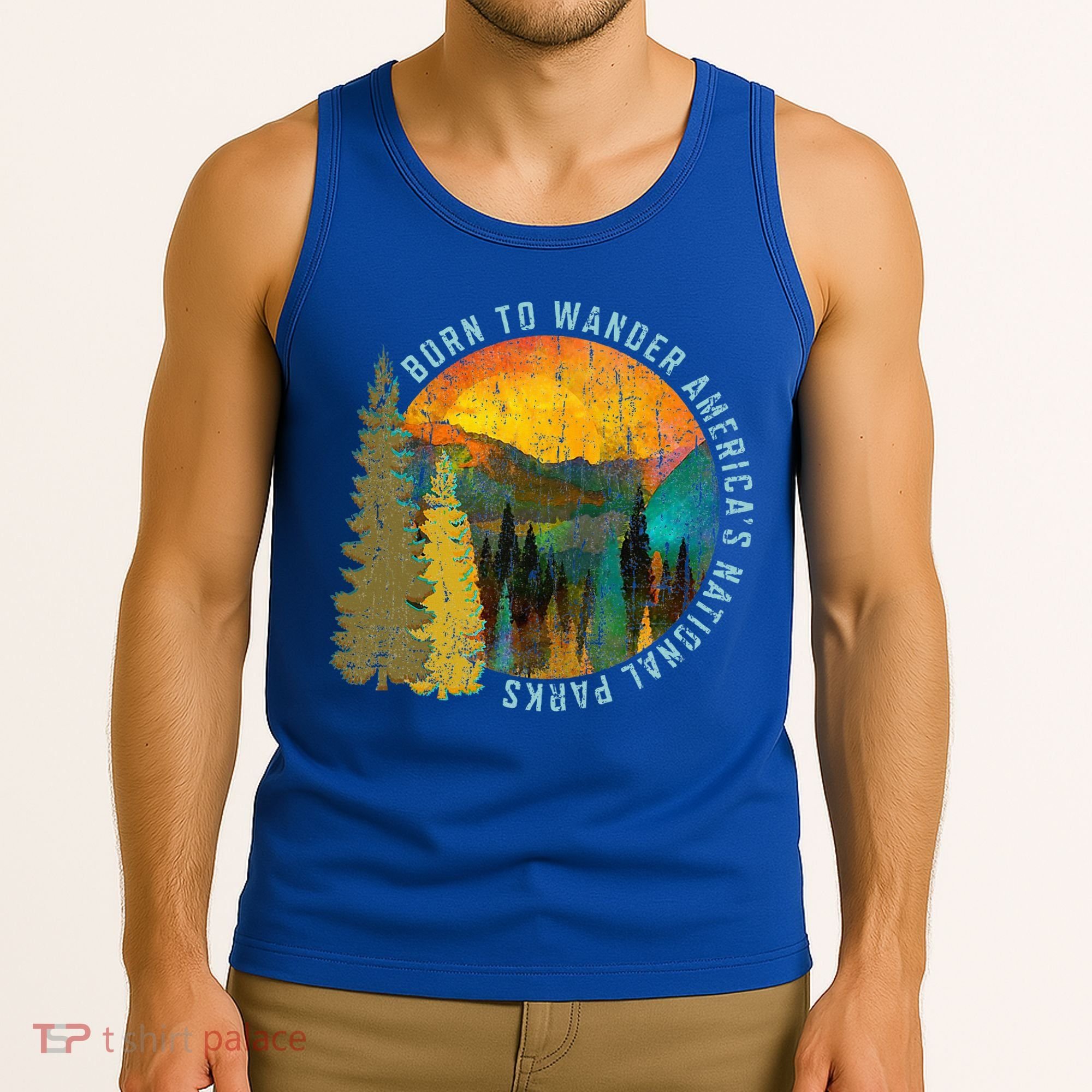 Born To Wander Americas National Parks Tank Top