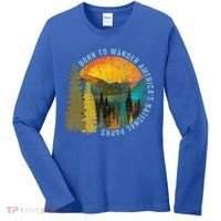 Born To Wander Americas National Parks Women's Long Sleeve Shirt thumb 0
