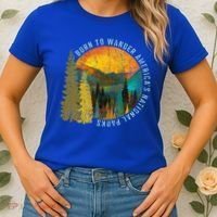 Born To Wander Americas National Parks Women's T-Shirt thumb 2