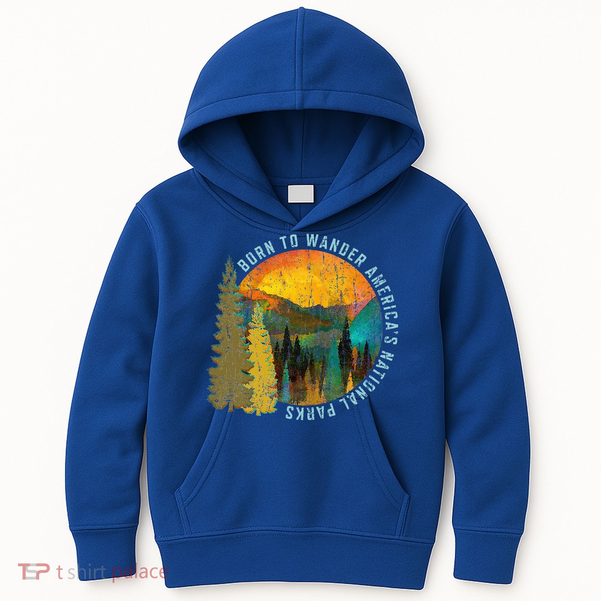Born To Wander Americas National Parks Kids Hoodie