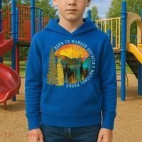 Born To Wander Americas National Parks Kids Hoodie thumb 2