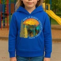 Born To Wander Americas National Parks Kids Hoodie thumb 3