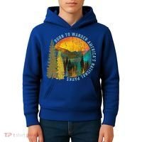 Born To Wander Americas National Parks Kids Hoodie thumb 4