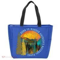 Born To Wander Americas National Parks Tote Bag thumb 0