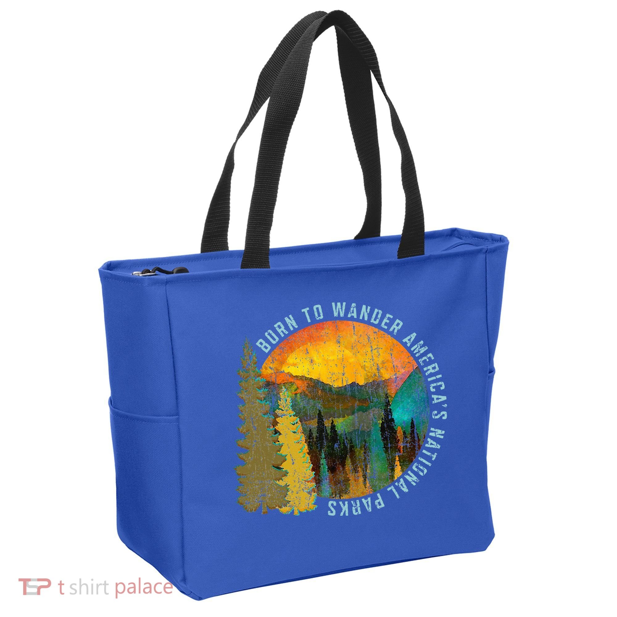 Born To Wander Americas National Parks Tote Bag