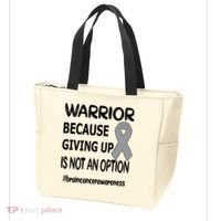 Brain Tumor Warrior Brain Cancer Awareness Ribbon Gift Tote Bag thumb 3