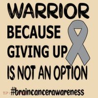 Brain Tumor Warrior Brain Cancer Awareness Ribbon Gift Tote Bag thumb 4