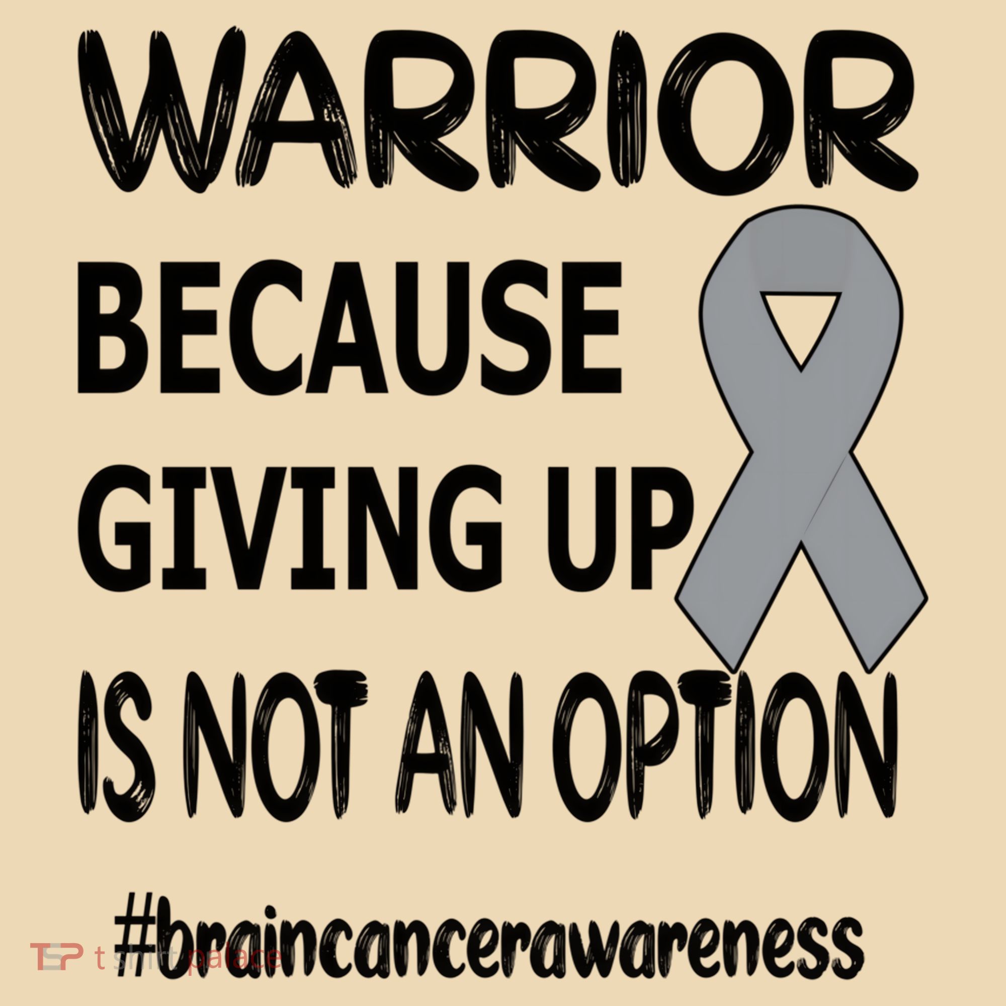 Brain Tumor Warrior Brain Cancer Awareness Ribbon Gift Tote Bag