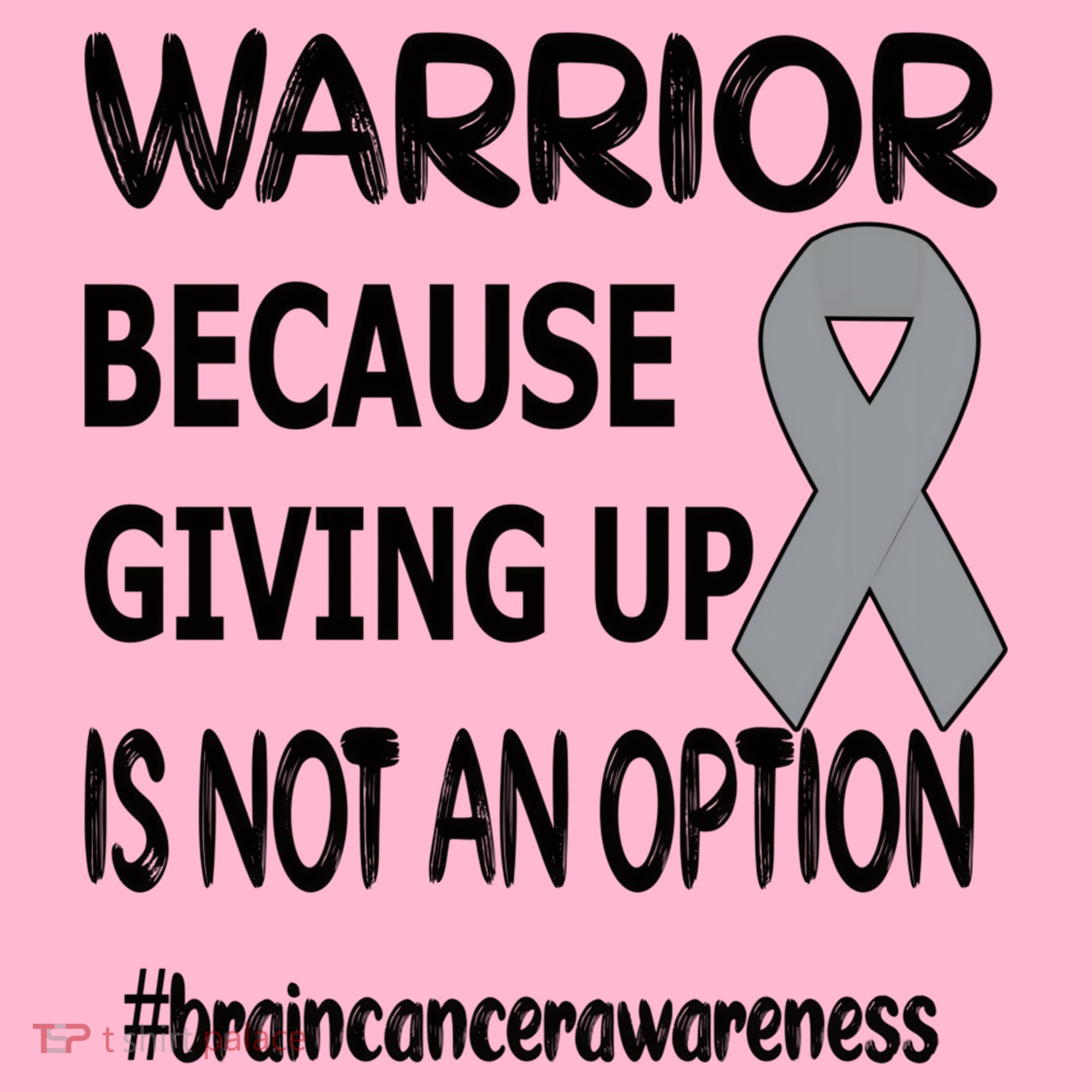 Brain Tumor Warrior Brain Cancer Awareness Ribbon Gift Coaster