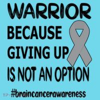 Brain Tumor Warrior Brain Cancer Awareness Ribbon Gift Kids Long Sleeve Shirt thumb 2