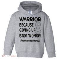 Brain Tumor Warrior Brain Cancer Awareness Ribbon Gift Toddler Hoodie thumb 0