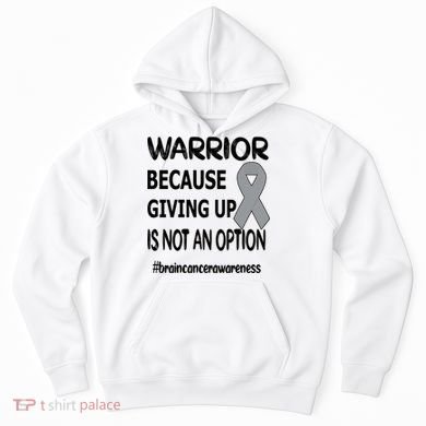 Brain Tumor Warrior Brain Cancer Awareness Ribbon Gift Hoodie