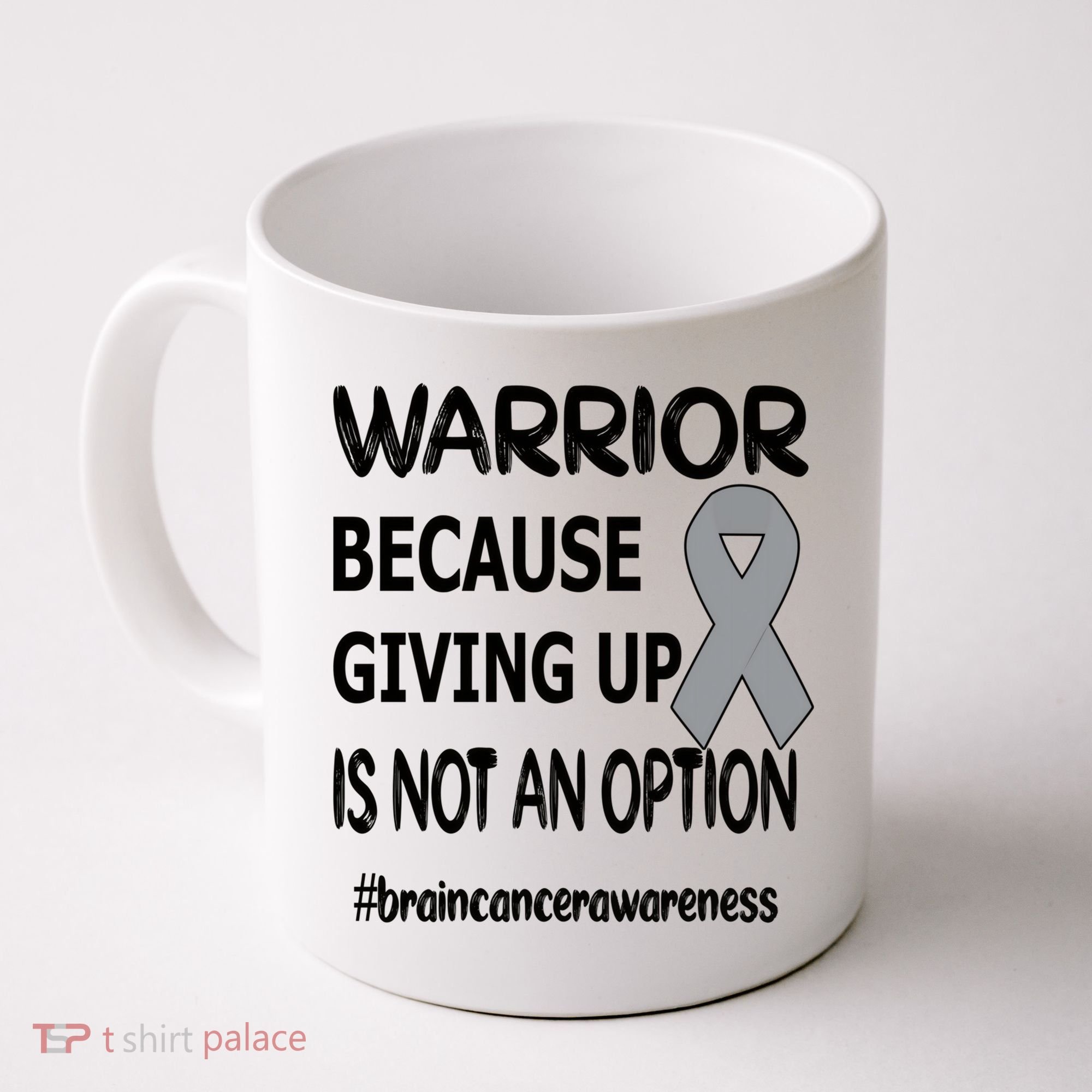 Brain Tumor Warrior Brain Cancer Awareness Ribbon Gift Coffee Mug