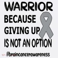 Brain Tumor Warrior Brain Cancer Awareness Ribbon Gift Mousepad thumb 1