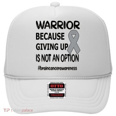 Brain Tumor Warrior Brain Cancer Awareness Ribbon Gift Hat