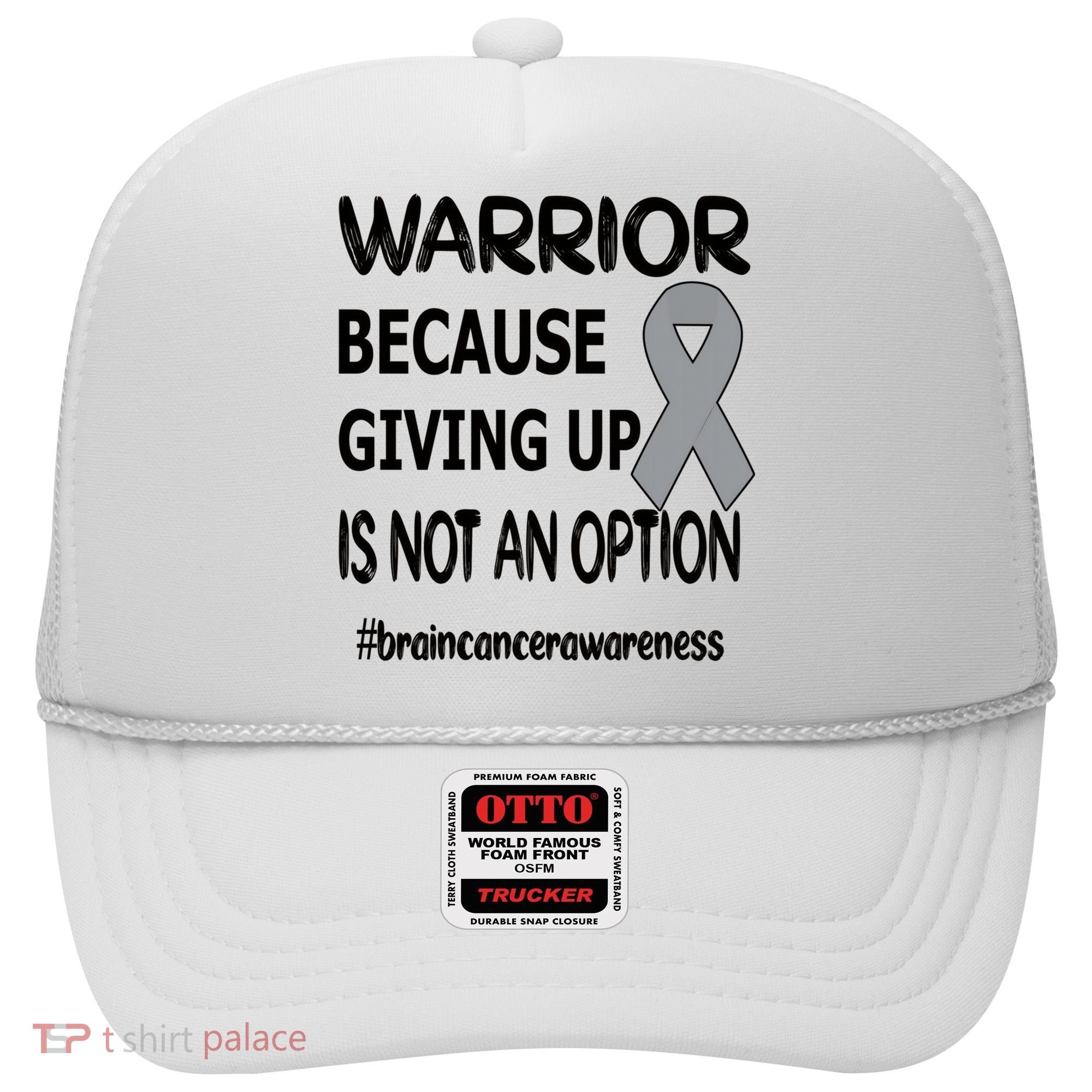 Brain Tumor Warrior Brain Cancer Awareness Ribbon Gift Hat