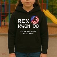 Break The Wrist Walk Away Rex Kwon Do Kids Hoodie thumb 3