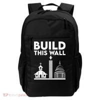 Build This Wall Separation Of Church And State Backpack thumb 0