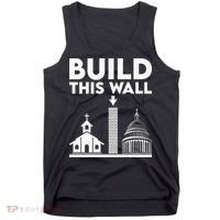 Build This Wall Separation Of Church And State Tank Top thumb 0