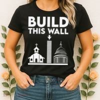 Build This Wall Separation Of Church And State Women's T-Shirt thumb 2