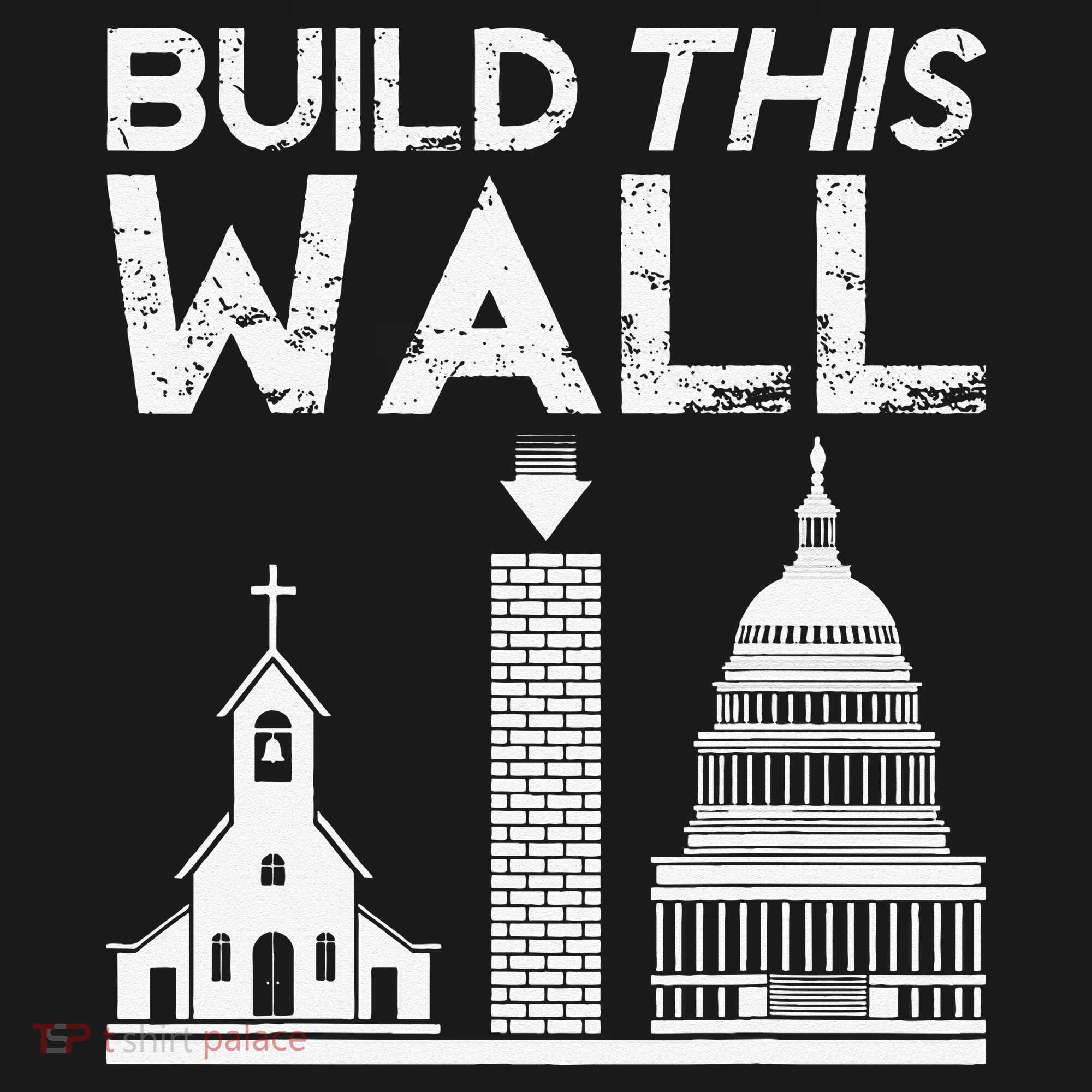 Build This Wall Separation Of Church And State USA Apron
