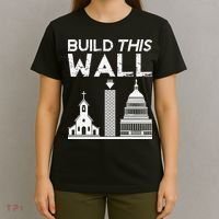 Build This Wall Separation Of Church And State USA T-Shirt thumb 4